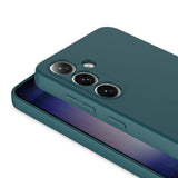 Galaxy S24 Kılıf Zore Mara Lansman Kapak Koyu Yeşil