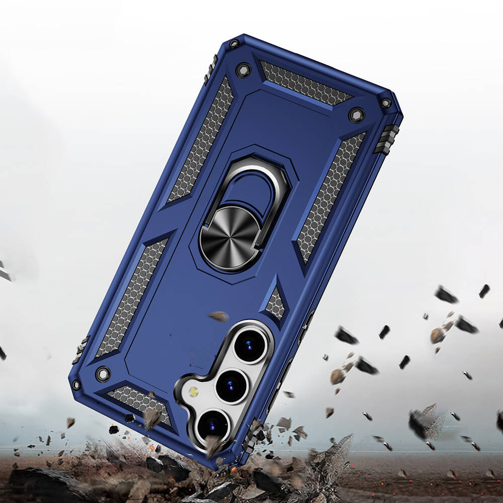 Galaxy S24 Kılıf Zore Vega Kapak Mavi