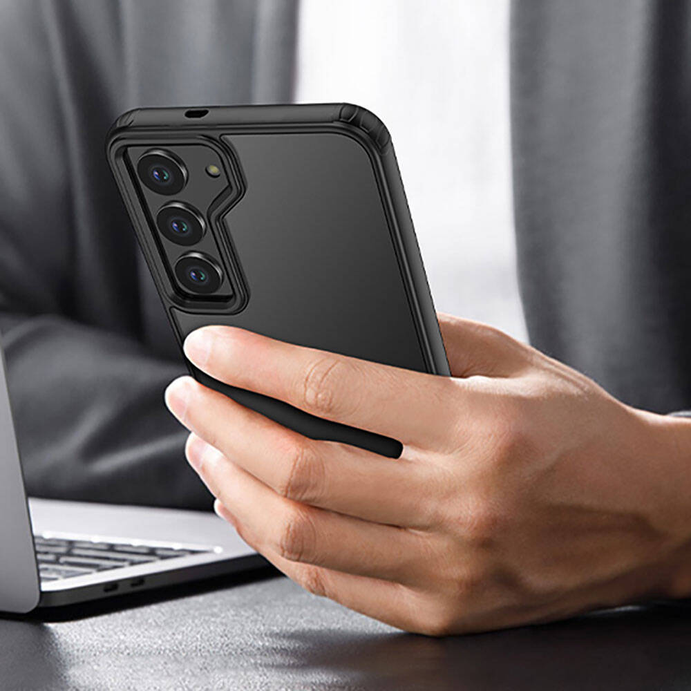 Galaxy S24 Kılıf Zore Volks Kapak Siyah