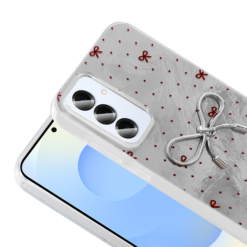 Galaxy S24 Plus Kılıf Kamera Korumalı Figürlü Zore Ponti Silikon Kapak Açık Pembe