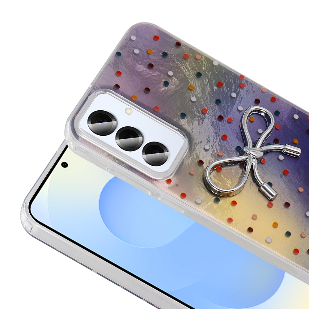 Galaxy S24 Plus Kılıf Kamera Korumalı Figürlü Zore Ponti Silikon Kapak Açık Pembe