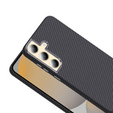 Galaxy S24 Plus Kılıf M-safe Şarj Özellikli Karbon Fiber Görünümlü Zore Gros Kapak Desert Titanyum