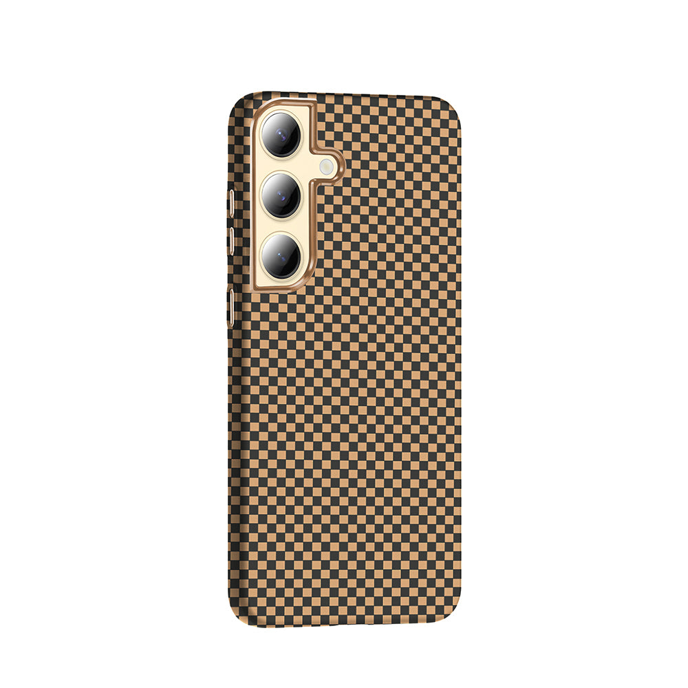 Galaxy S24 Plus Kılıf M-safe Şarj Özellikli Karbon Fiber Görünümlü Zore Gros Kapak Siyah-Lacivert