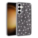 Galaxy S24 Plus Kılıf Parlak Taşlı Tasarım Zore Pırlanta Kapak Siyah
