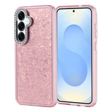 Galaxy S24 Plus Kılıf Taşlı Tasarımlı Zore Kapi Kapak Pembe