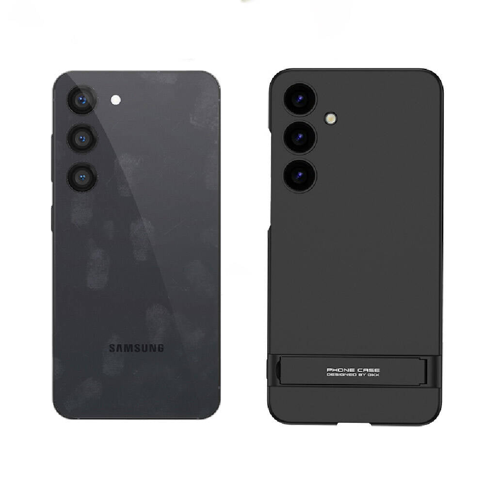 Galaxy S24 Plus Kılıf Zore Kamera Korumalı Dikey Standlı Ays Kapak Siyah