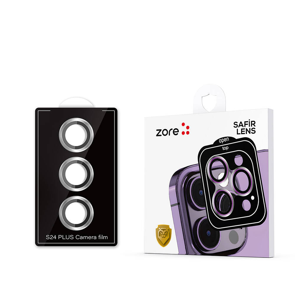 Galaxy S24 Plus Zore Kamera Lens Koruyucu Cam Filmi Koyu Yeşil