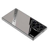 Galaxy S24 Ultra Kılıf Kamera Korumalı Suni Deri Tasarım Zore Yeni Seri Procase Kapak Titanyum-Gri