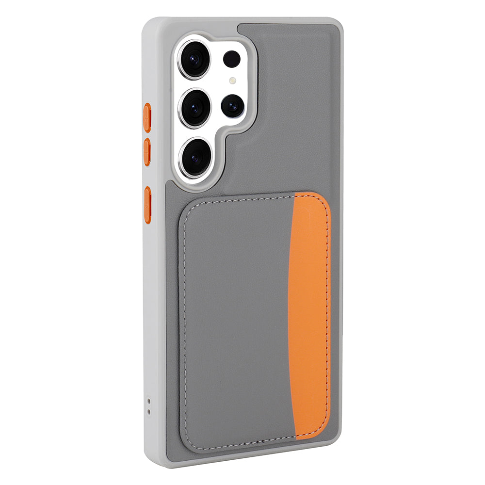 Galaxy S24 Ultra Kılıf Kartlıklı Zore X-Kart Silikon Kapak Siyah