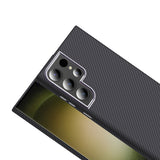 Galaxy S24 Ultra Kılıf M-safe Şarj Özellikli Karbon Fiber Görünümlü Zore Gros Kapak Lacivert