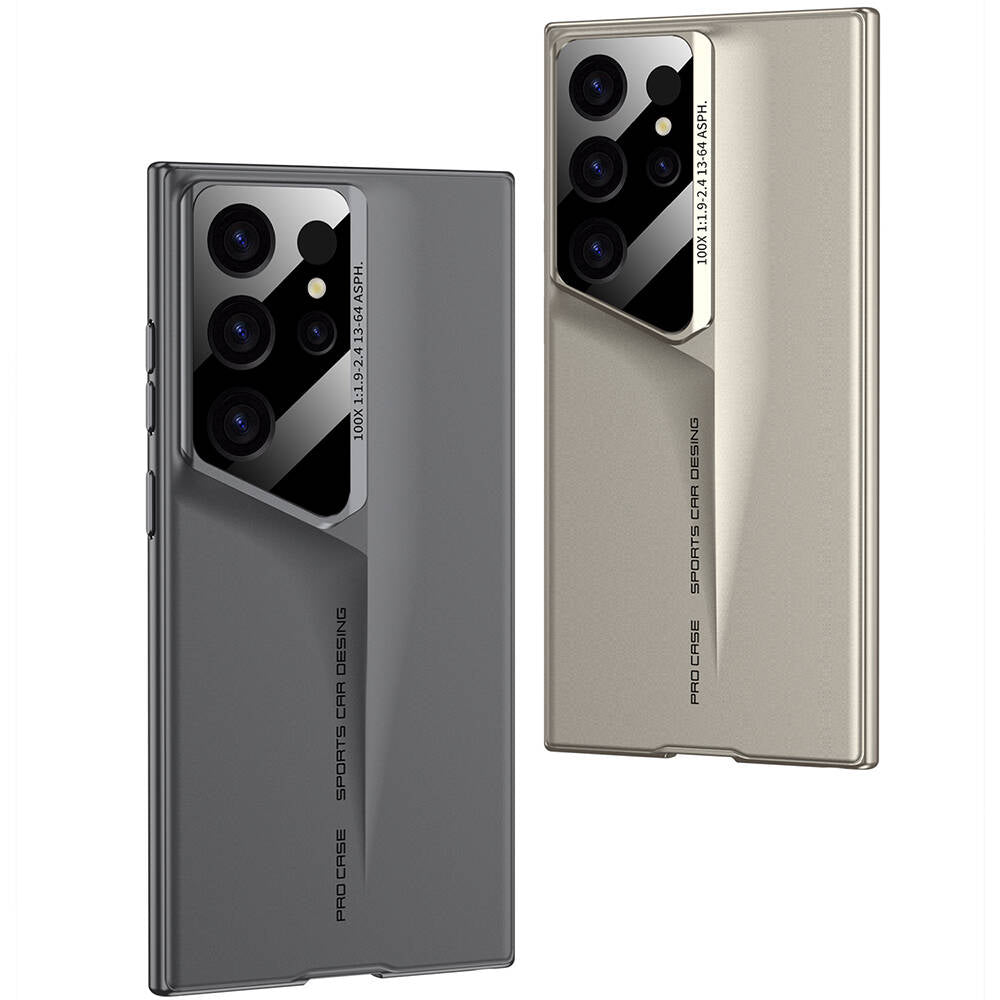 Galaxy S24 Ultra Kılıf Ultra İnce Kamera Korumalı Sert Rubber Zore Procase Kapak Gri