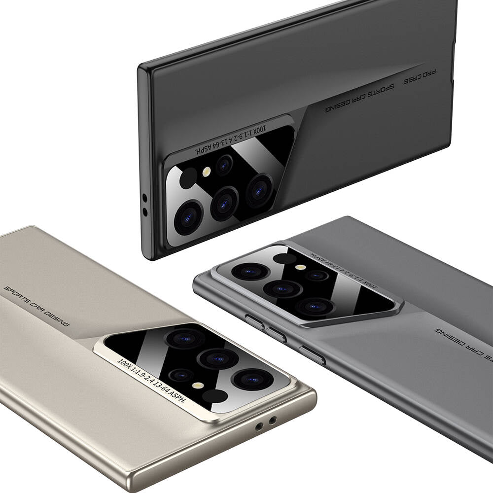 Galaxy S24 Ultra Kılıf Ultra İnce Kamera Korumalı Sert Rubber Zore Procase Kapak Gri