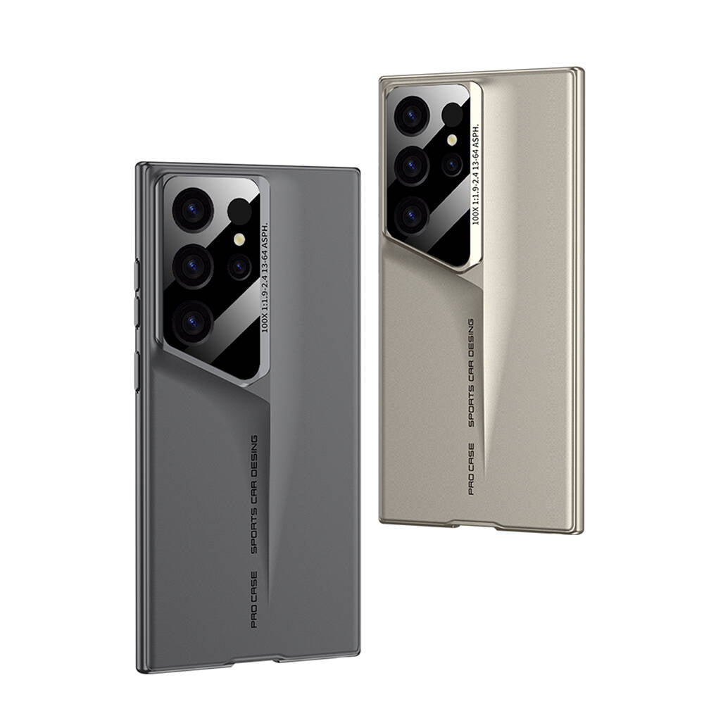 Galaxy S24 Ultra Kılıf Ultra İnce Kamera Korumalı Sert Rubber Zore Procase Kapak Gri
