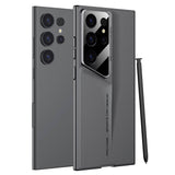 Galaxy S24 Ultra Kılıf Ultra İnce Kamera Korumalı Sert Rubber Zore Procase Kapak Gri