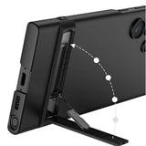 Galaxy S24 Ultra Kılıf Zore Kamera Korumalı Dikey Standlı Ays Kapak Gümüş