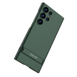 Galaxy S24 Ultra Kılıf Zore Kamera Korumalı Dikey Standlı Ays Kapak Mürdüm