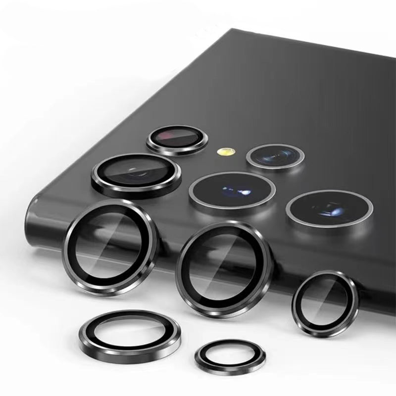 Galaxy S24 Ultra Zore Kamera Lens Koruyucu Cam Filmi Siyah