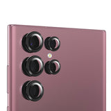 Galaxy S24 Ultra Zore Kamera Lens Koruyucu Cam Filmi Titanyum-Gri