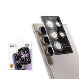 Galaxy S24 Ultra Zore Kamera Lens Koruyucu Cam Filmi Koyu Yeşil
