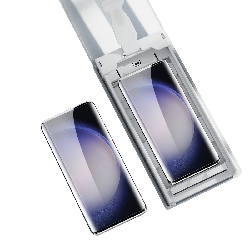 Galaxy S24 Ultra Zore Uygulama Aparatlı 6in1 Easy Body Ekran Koruyucu Siyah