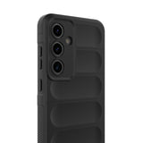 Galaxy S25 FE Kılıf Esnek TPU Oyuklu Arka Yüzey Tasarımlı Zore Etnik Silikon Kapak Lacivert