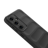 Galaxy S25 FE Kılıf Esnek TPU Oyuklu Arka Yüzey Tasarımlı Zore Etnik Silikon Kapak Koyu Yeşil