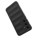 Galaxy S25 FE Kılıf Esnek TPU Oyuklu Arka Yüzey Tasarımlı Zore Etnik Silikon Kapak Lacivert
