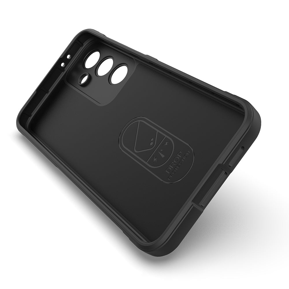 Galaxy S25 FE Kılıf Esnek TPU Oyuklu Arka Yüzey Tasarımlı Zore Etnik Silikon Kapak Lacivert