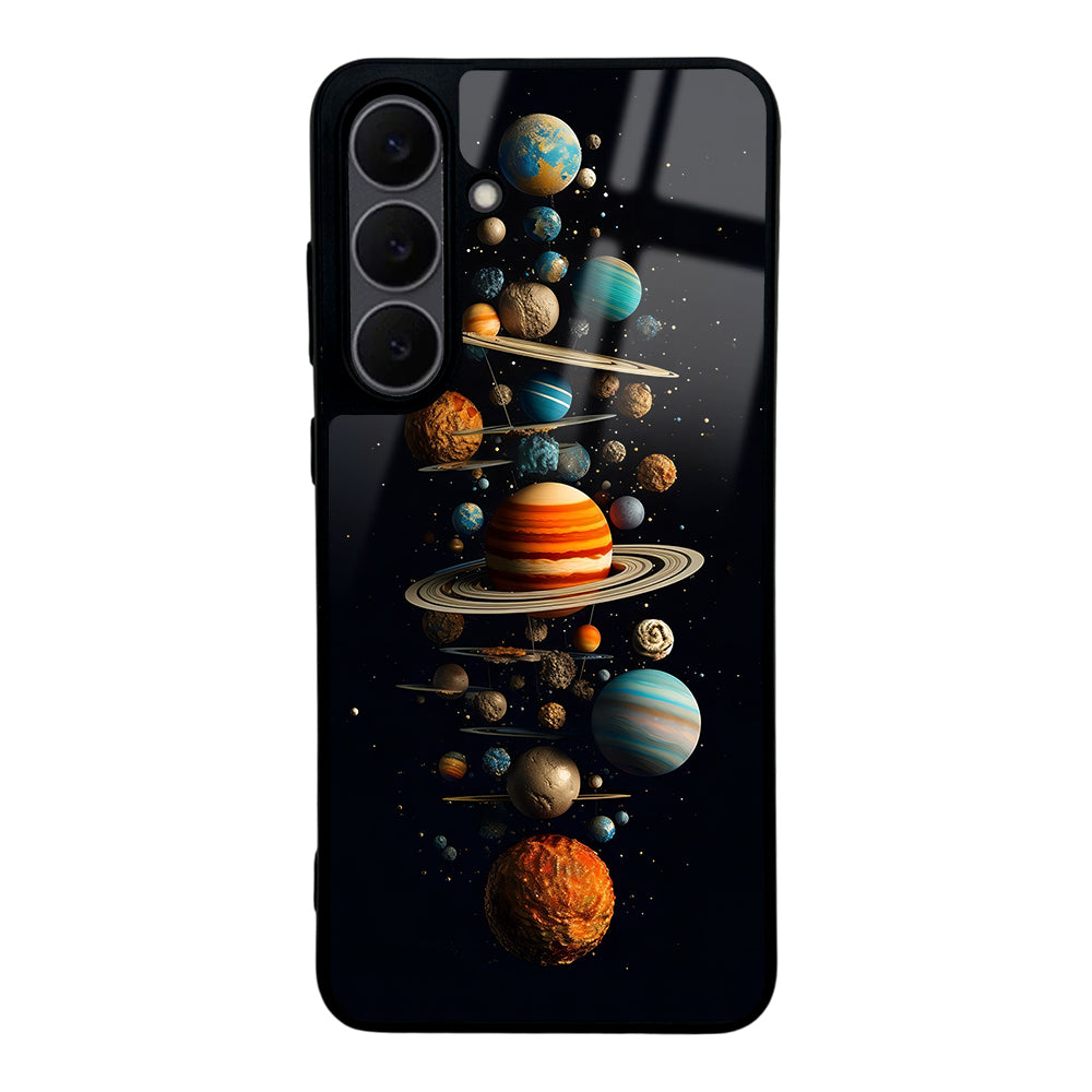 Galaxy S25 FE Kılıf Kamera Korumalı Desenli Lusi Kapak Gezegen