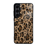 Galaxy S25 FE Kılıf Kamera Korumalı Desenli Zore Lusi Kapak Kahve Leopar