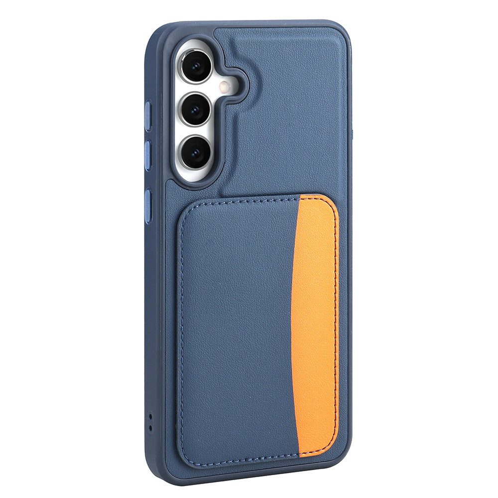 Galaxy S25 FE Kılıf Kartlıklı Zore X-Kart Silikon Kapak Kahverengi