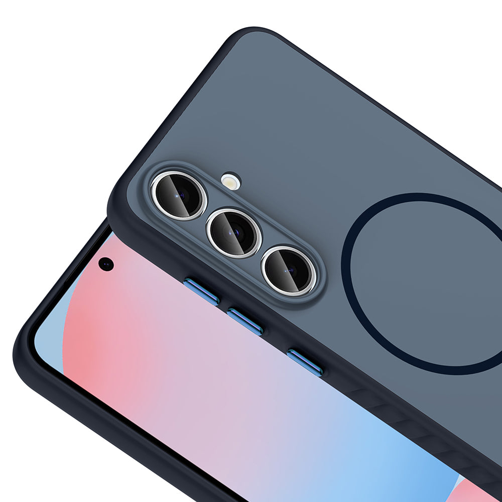 Galaxy S25 FE Kılıf M-safe Şarj Özellikli Zore Tea Kapak Siyah