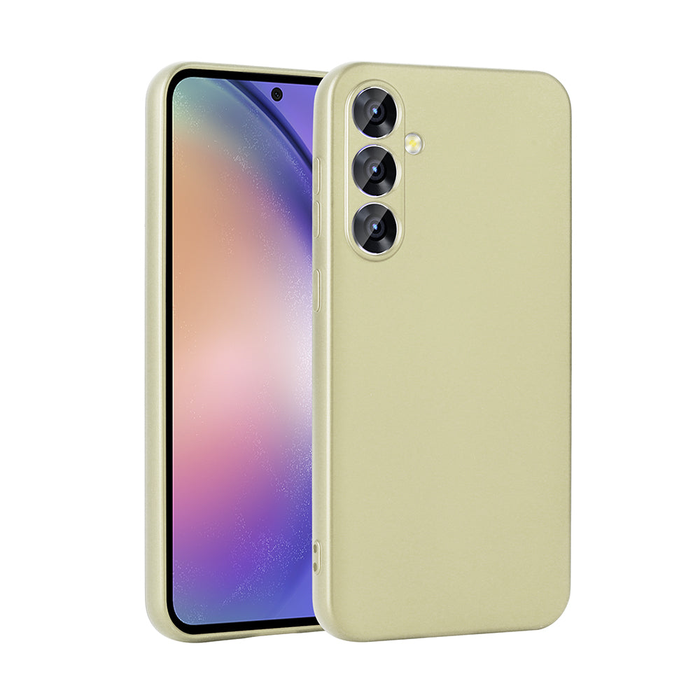 Galaxy S25 FE Kılıf Zore Premier Silikon Kapak Gold