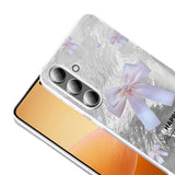 Galaxy S25 Kılıf Desenli Zore Mep Kapak İncili Fiyonk