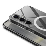 Galaxy S25 Kılıf Kamera Korumalı M-safe Sert PC Zore Porto Kapak Şeffaf