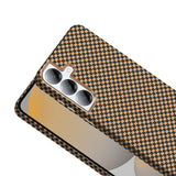 Galaxy S25 Kılıf M-safe Şarj Özellikli Karbon Fiber Görünümlü Zore Gros Kapak Siyah