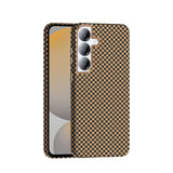 Galaxy S25 Kılıf M-safe Şarj Özellikli Karbon Fiber Görünümlü Zore Gros Kapak Desert Titanyum