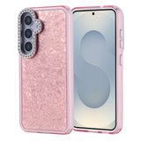 Galaxy S25 Kılıf Taşlı Tasarımlı Zore Kapi Kapak Pembe