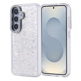 Galaxy S25 Kılıf Taşlı Tasarımlı Zore Kapi Kapak Gümüş