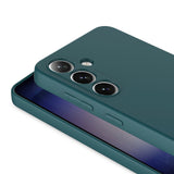 Galaxy S25 Kılıf Zore Mara Lansman Kapak Koyu Yeşil