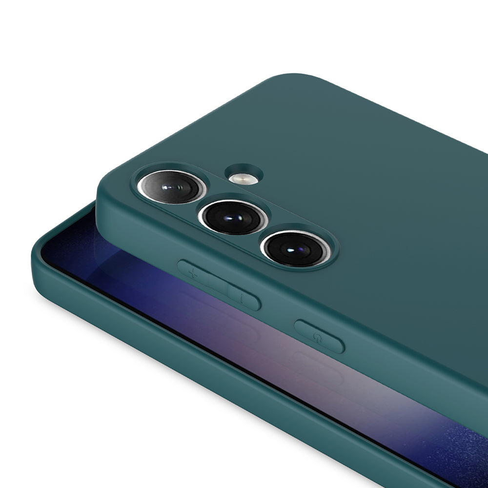 Galaxy S25 Kılıf Zore Mara Lansman Kapak Koyu Yeşil