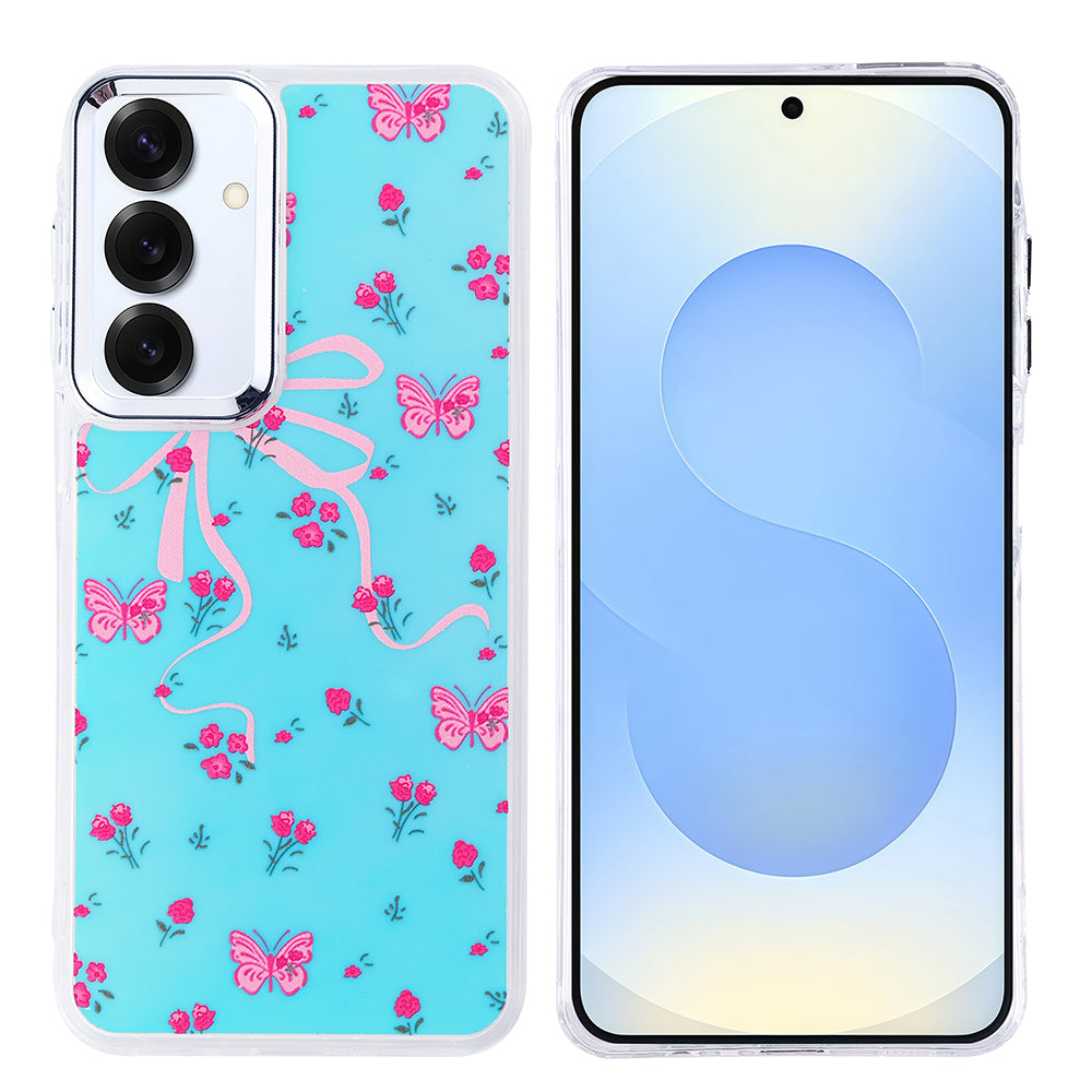 Galaxy S25 Plus Kılıf Airbag Tasarımlı Zore Hadra Kapak Kelebek