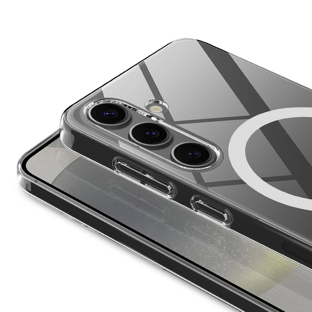 Galaxy S25 Plus Kılıf Kamera Korumalı M-safe Sert PC Zore Porto Kapak Şeffaf