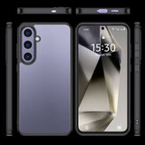 Galaxy S25 Plus Kılıf Kamera Korumalı Şeffaf Arka Yüzey Zore New Roll Kapak Siyah