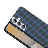 Galaxy S25 Plus Kılıf M-safe Şarj Özellikli Karbon Fiber Görünümlü Zore Gros Kapak Desert Titanyum