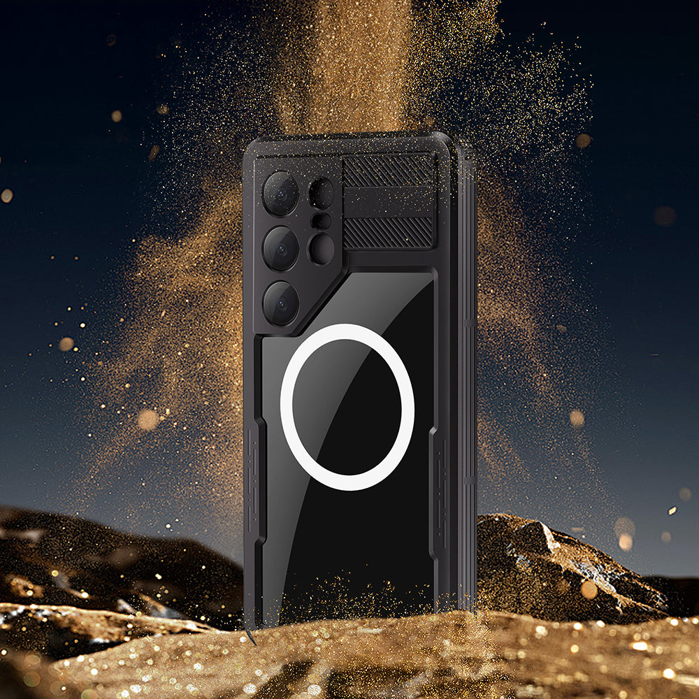 Galaxy S25 Ultra Kılıf 1-1 Su Geçirmez Kılıf Siyah