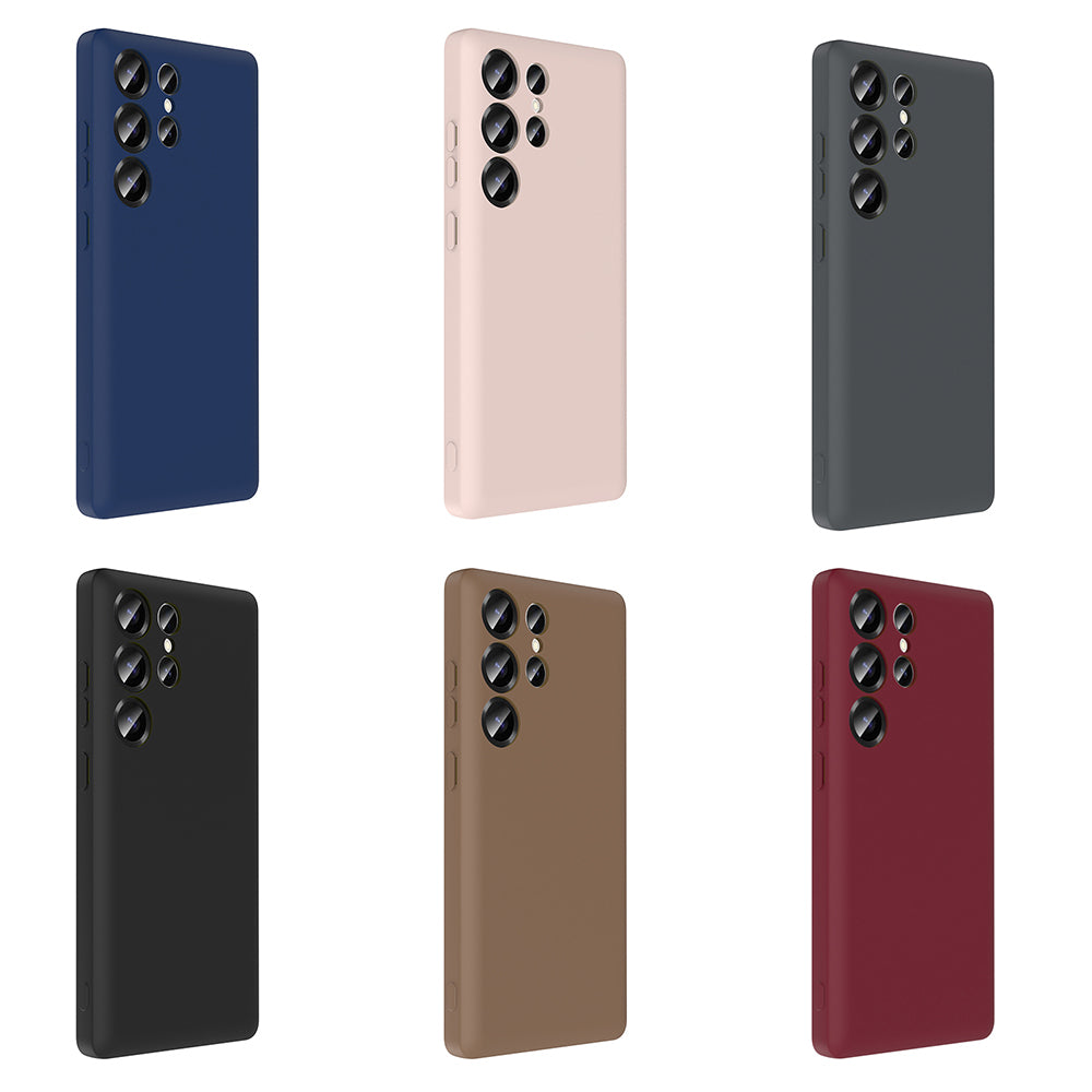 Galaxy S25 Ultra Kılıf Kamera Korumalı Kartlık Hazneli Zore Vitra Kapak Kahverengi