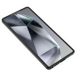 Galaxy S25 Ultra Kılıf Kamera Korumalı Şeffaf Arka Yüzey Zore New Roll Kapak Siyah