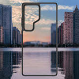 Galaxy S25 Ultra Kılıf Kamera Korumalı Şeffaf Arka Yüzey Zore New Roll Kapak Siyah