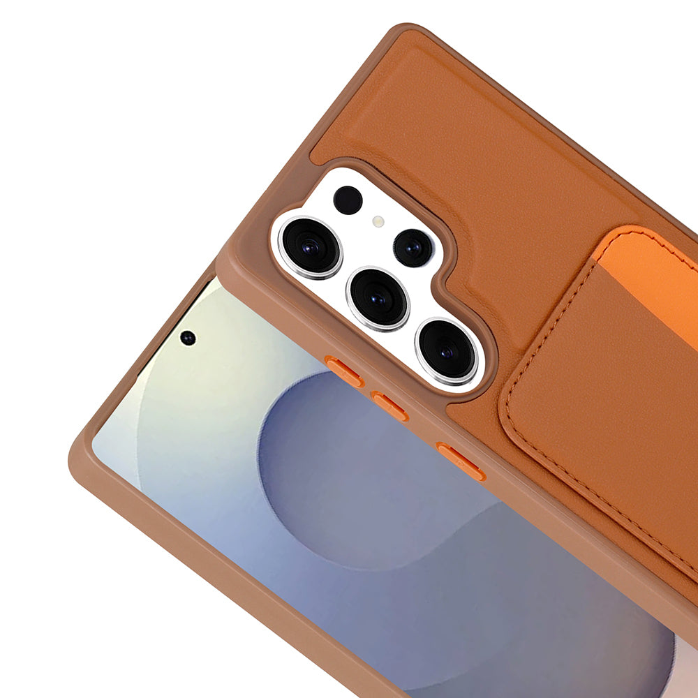 Galaxy S25 Ultra Kılıf Kartlıklı Zore X-Kart Silikon Kapak Lacivert